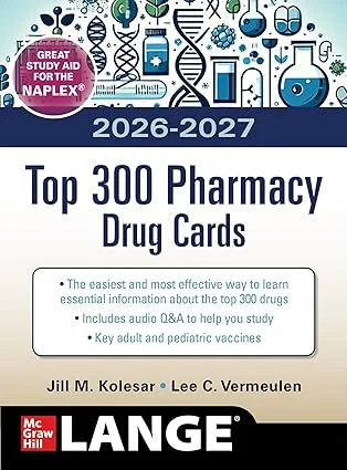 McGraw Hill's 2026-2027 Top 300 Pharmacy Drug Cards 8th Edition