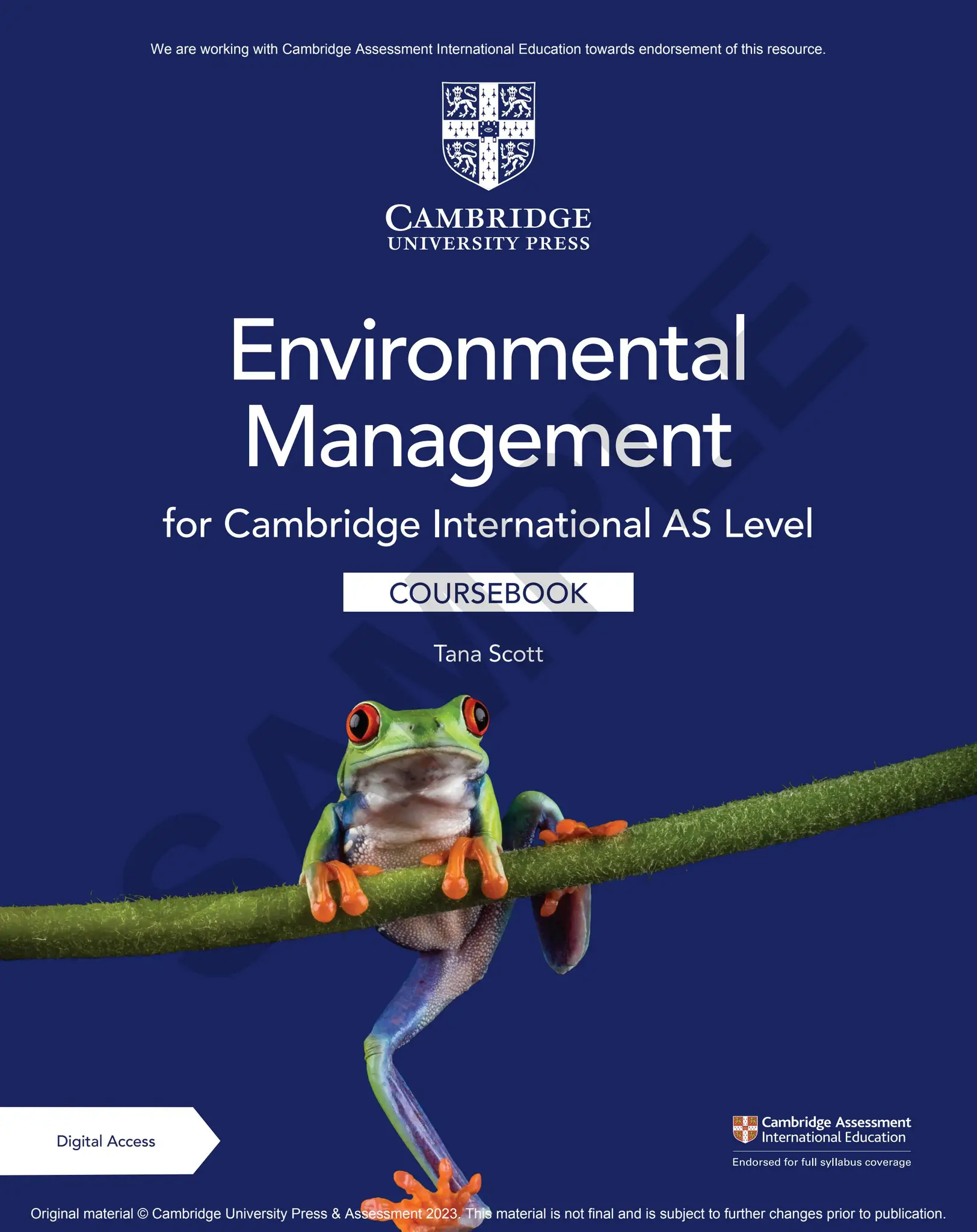 Cambridge International AS Level Environmental Management Coursebook Cambridge International AS Level Environmental Management Coursebook