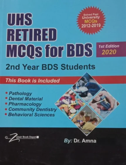 UHS Solved Papers Retired MCQs for 2nd Year BDS