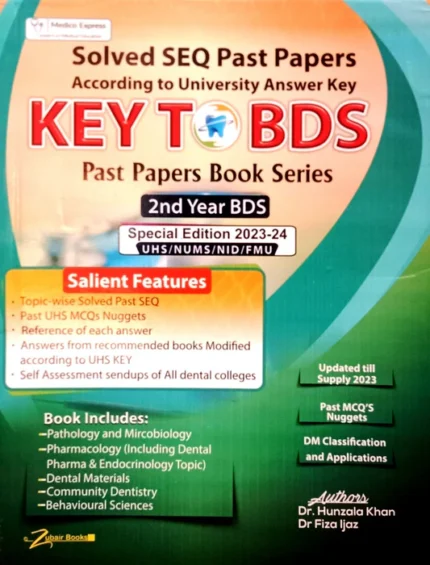 Key To BDS 2nd Year Past Papers Solved SEQ Past Papers