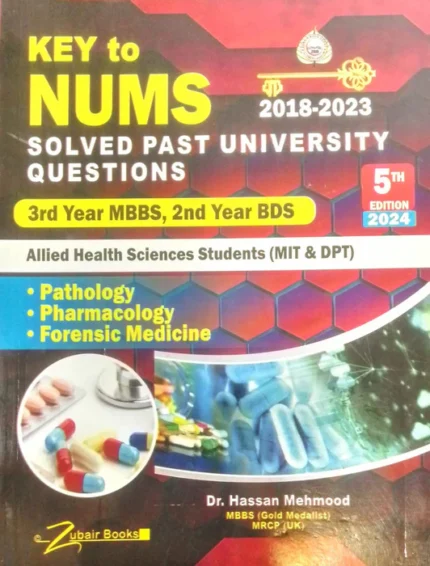Key To NUMS Solved 3rd Year MBBS & 2nd Year BDS