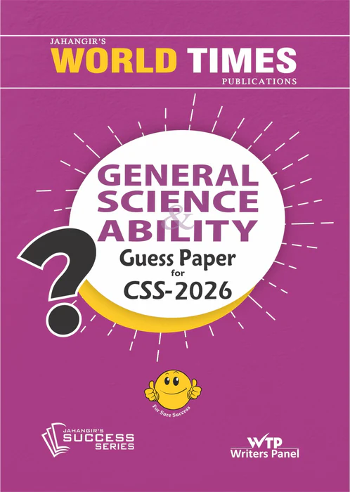 General Science & Ability CSS Guess Papers 2026 General Science & Ability CSS Guess Papers 2026