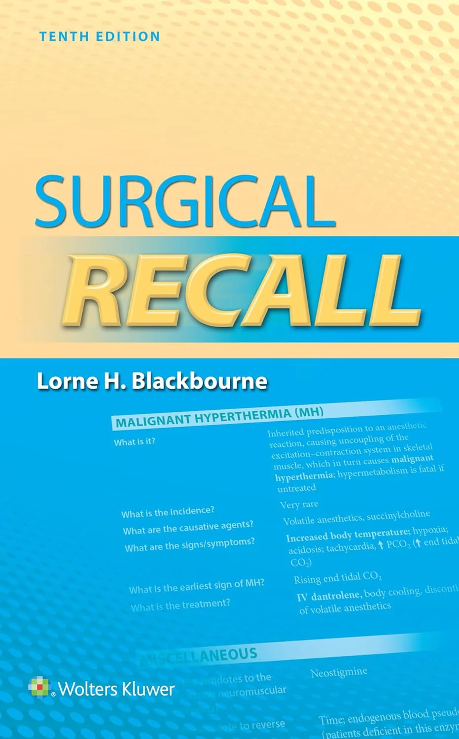 Surgical Recall 10th Edition Premium Multicolor Matte Print Surgical Recall 10th Edition Premium Multicolor Matte Print