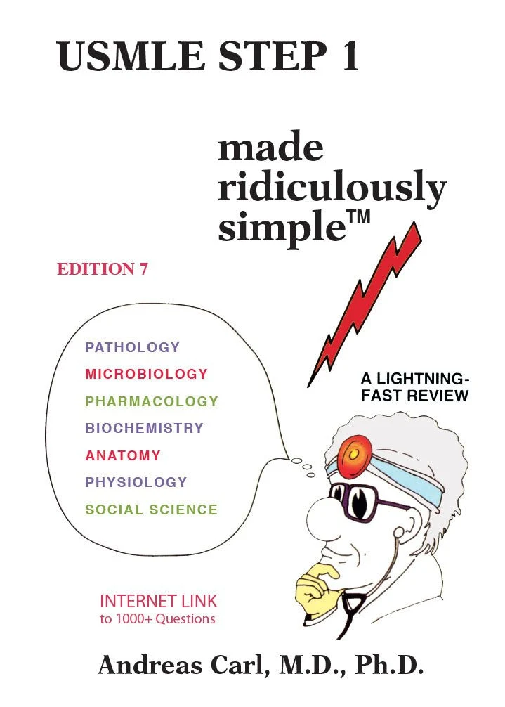 USMLE Step 1 Made Ridiculously Simple 7th Edition Premium Multicolor Matte Print USMLE Step 1 Made Ridiculously Simple 7th Edition Premium Multicolor Matte Print