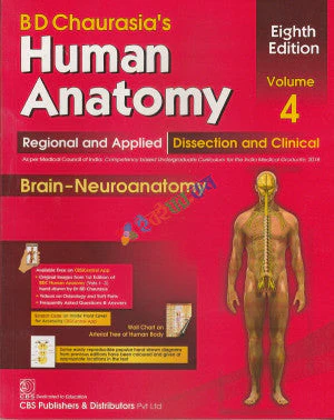 BD Chaurasia's Human Anatomy Vol 4: Regional and Applied Brain & Neuroanatomy