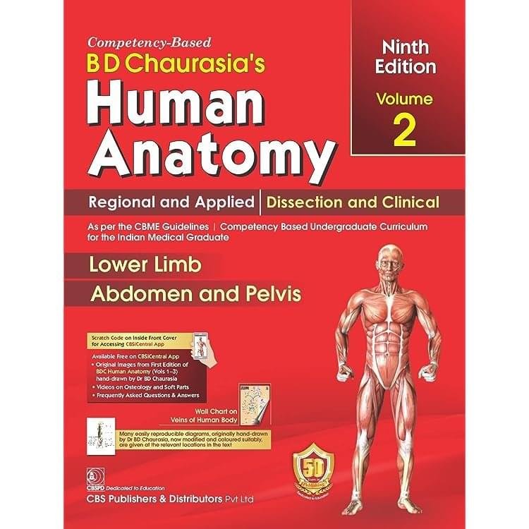 BD Chaurasias Human Anatomy Vol 2 Lower Limb Abdomen & Pelvis